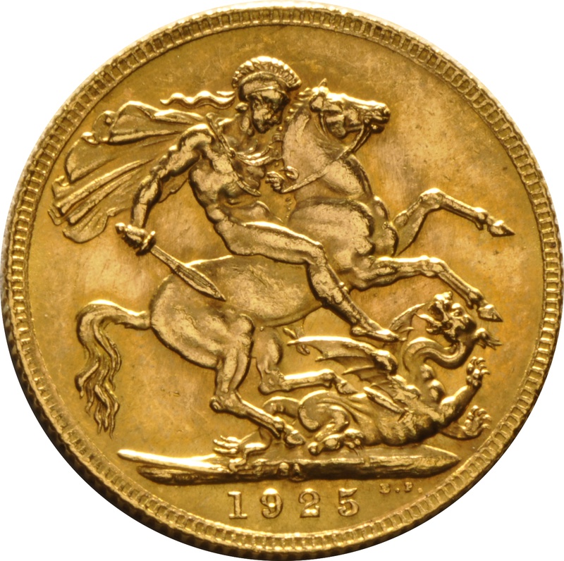 1925 Gold Sovereign - King George V - SA - $584.10