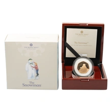 2021 Proof 50p Gold Coin The Snowman Boxed