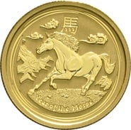 2014 Quarter Ounce Year of the Horse Gold Coin