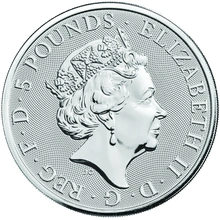 2019 2oz Silver Coin, Falcon of the Plantagenets - Queens Beast