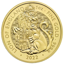 2022 Lion of England Gold Coin Tudor Beasts 1oz