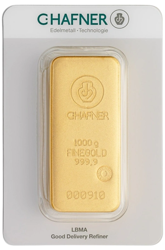 C. Hafner 1 Kilo Gold Cast Bar