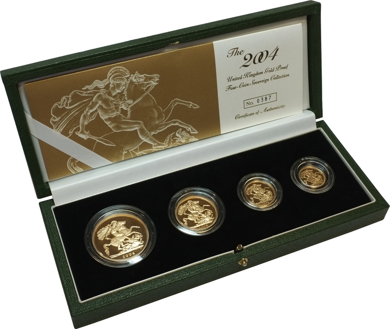 2004 Gold Proof Sovereign Four Coin Set