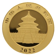 2022 3g Chinese Panda Gold Coin