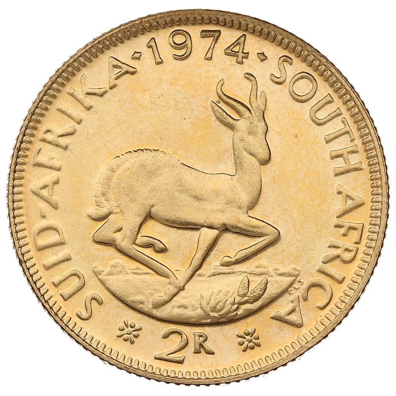 1974 2R 2 Rand coin South Africa