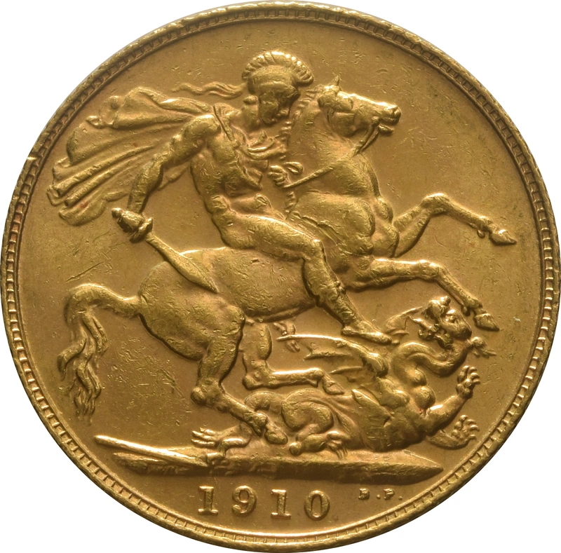 1910 Gold Sovereign Coin Edward VII