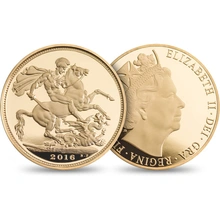 2016 Proof Gold Sovereign 3 Coin Premium Set Butler Effigy Boxed