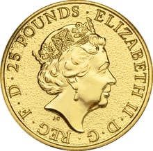 1/4oz Royal Mint Lunar Beasts Standard Series £25 Gold Coins