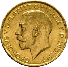 1922 Gold Sovereign - King George V - P