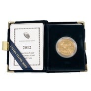 2012 American Eagle Proof One Ounce Gold Coin Boxed