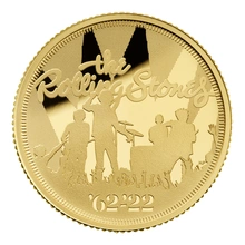 2022 1/4oz Music Legends - The Rolling Stones Proof Gold Coin Boxed
