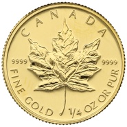 2008 Quarter Ounce Gold Canadian Maple