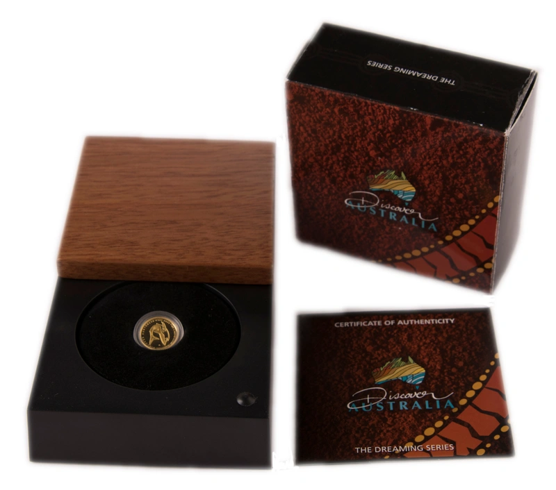 Boxed 2011 Great White Shark Twenty-Fifth Ounce Gold Coin
