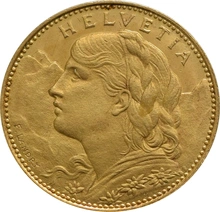 10 Swiss Franc 1912-1922