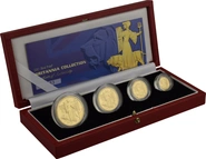2001 Proof Britannia Gold 4-Coin Boxed Set