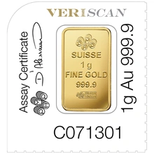 1g Gold Bar PAMP Multicard