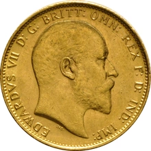 1908 Gold Sovereign - King Edward VII - M