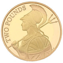 2015 Proof £2 Gold Coin Definitive Britannia Boxed