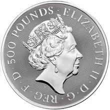 2021 Queen's Beast Completer 1kg Silver Coin