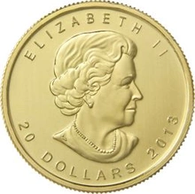 2013 Half Ounce Gold Canadian Maple